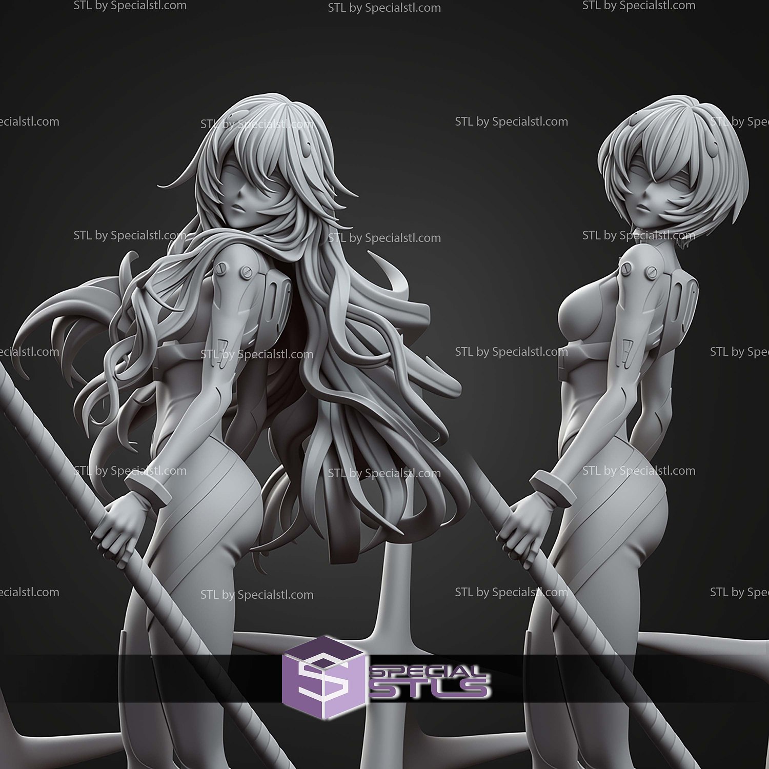 Ayanami Rei 270mm STL Files 3D Model — view 5