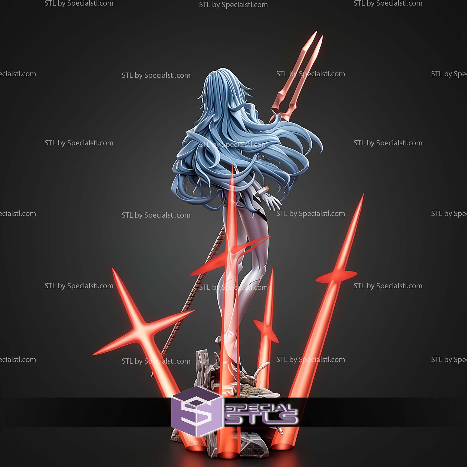 Ayanami Rei 270mm STL Files 3D Model — view 6