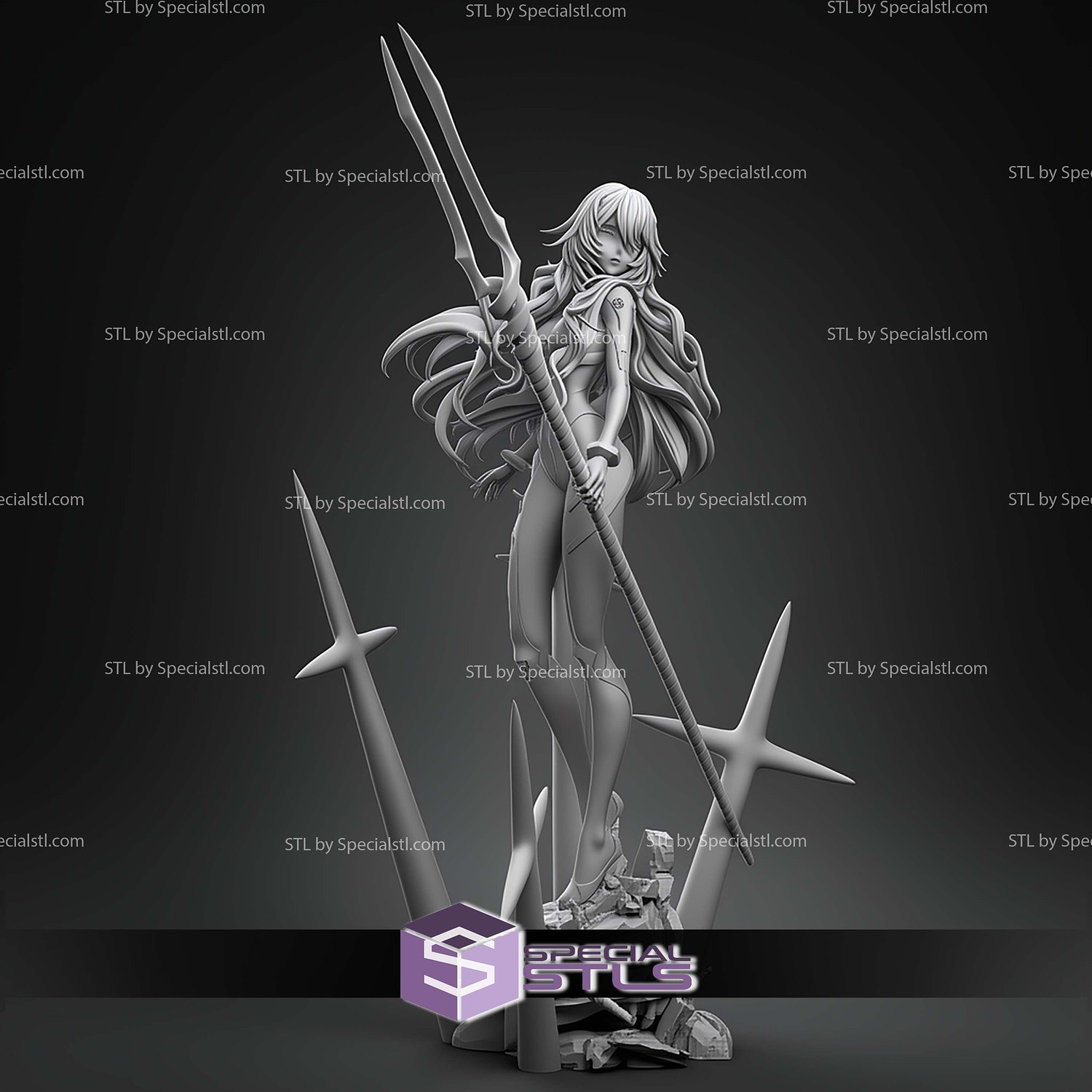 Ayanami Rei 270mm STL Files 3D Model — view 7