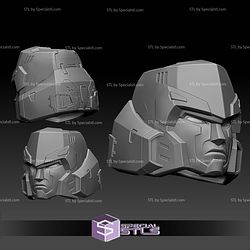 Cosplay STL Files Megatron Helmet V5 3D Model