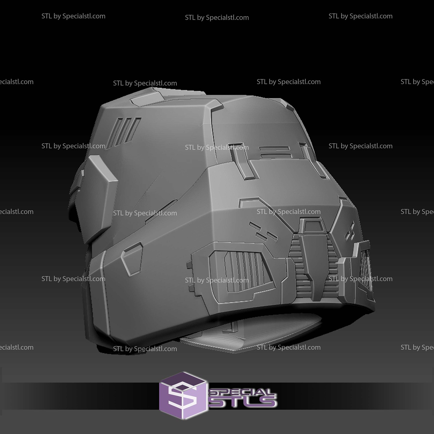 Cosplay STL Files Megatron Helmet V5 3D Model — view 2