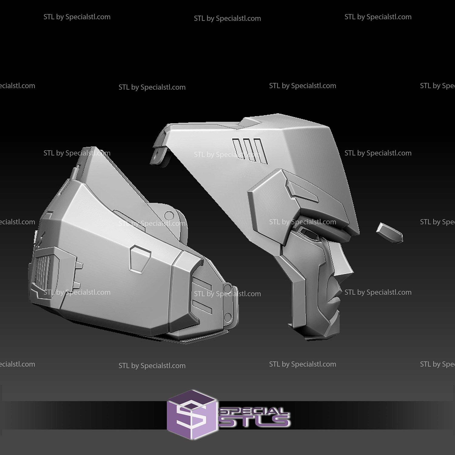 Cosplay STL Files Megatron Helmet V5 3D Model — view 4