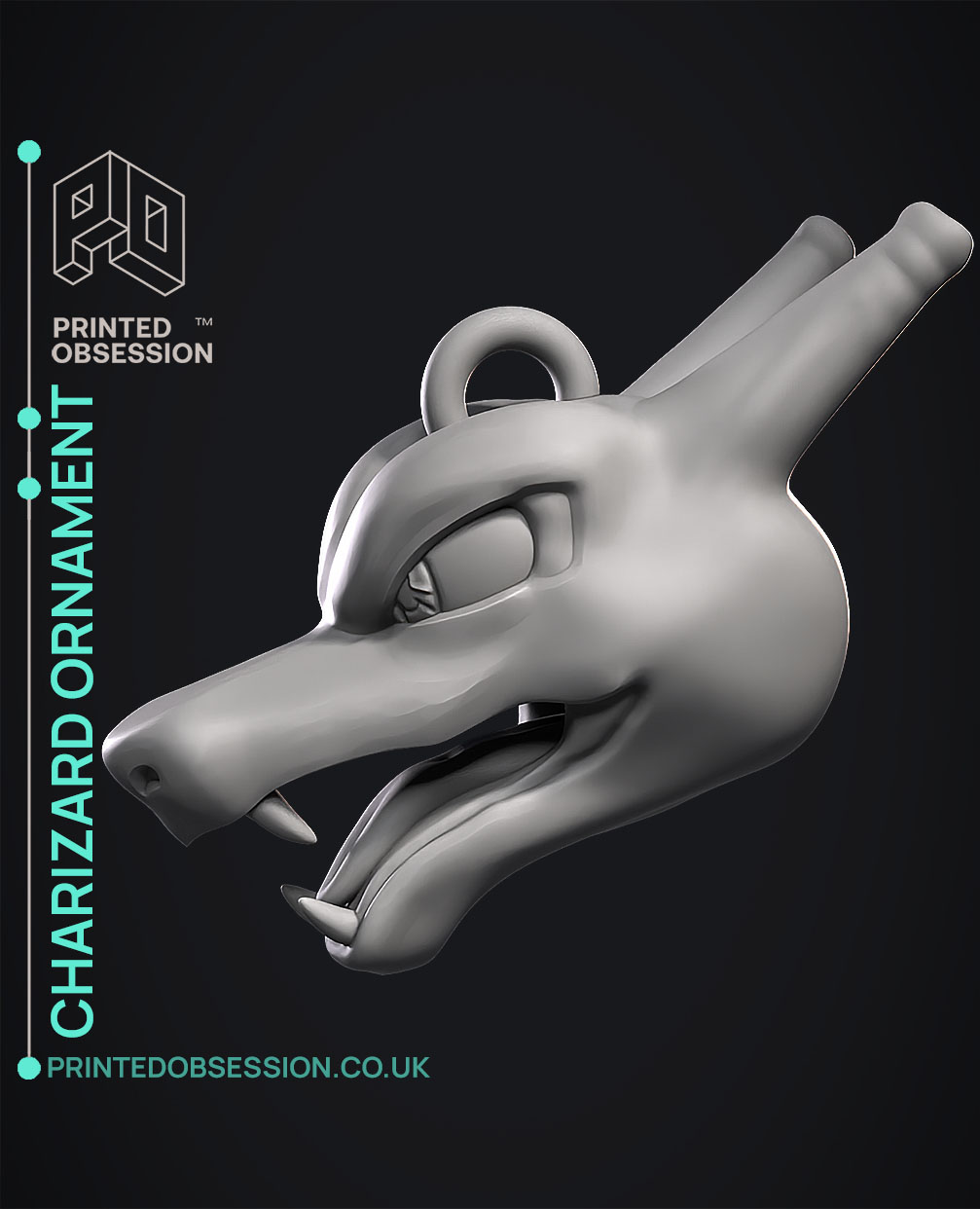 Charizard Decoration - Pokemon - Christmas Ornament 3D STL Model