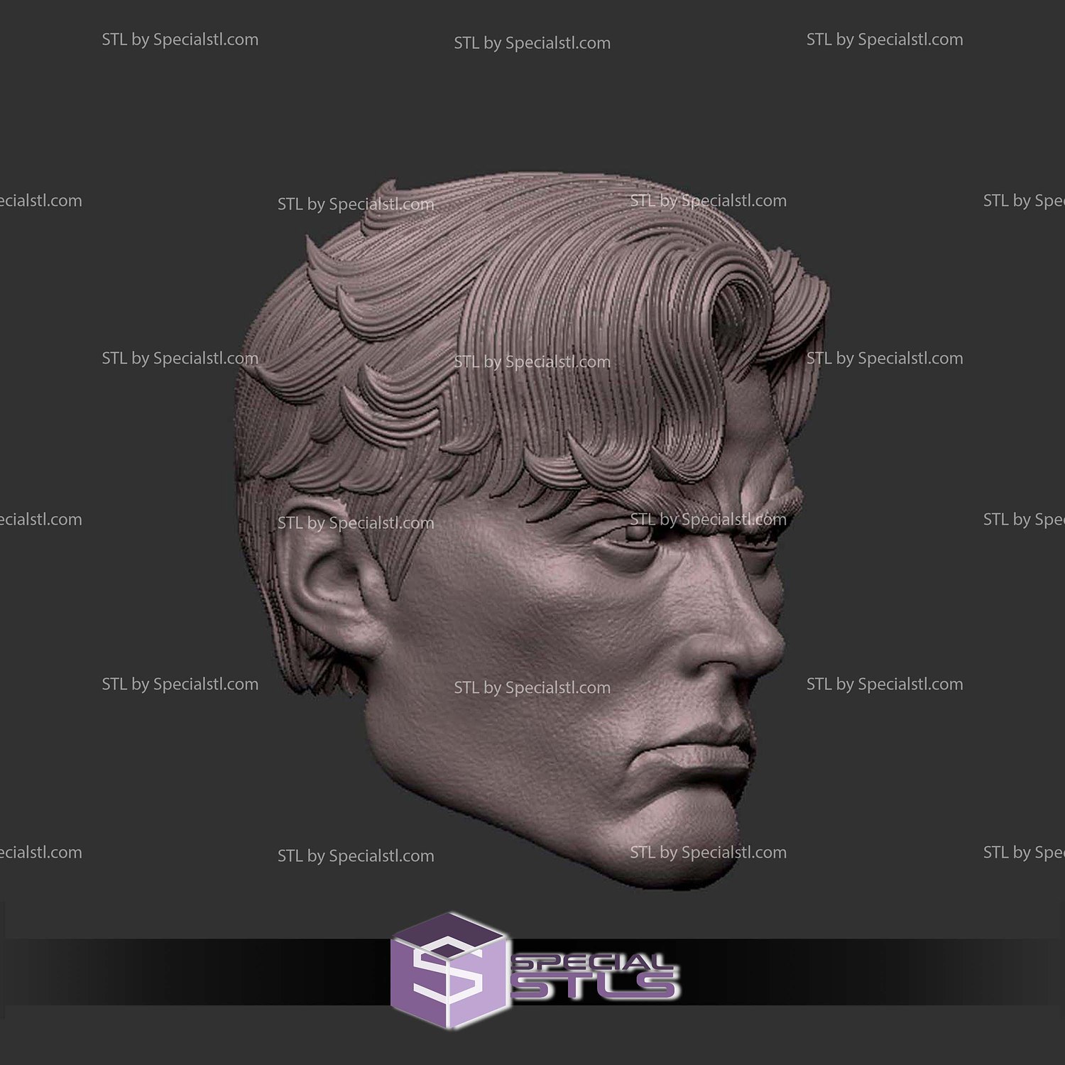 Custom Head STL Ben Reilly 3D Model — view 2