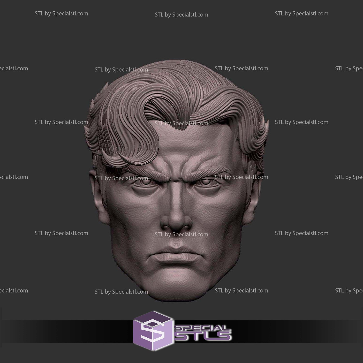 Custom Head STL Ben Reilly 3D Model — view 3