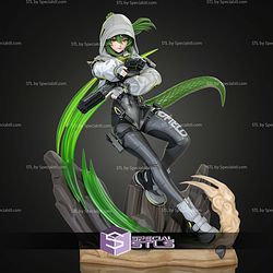 Fluorite Arknights Endfield Game 226mm STL Files 3D Model