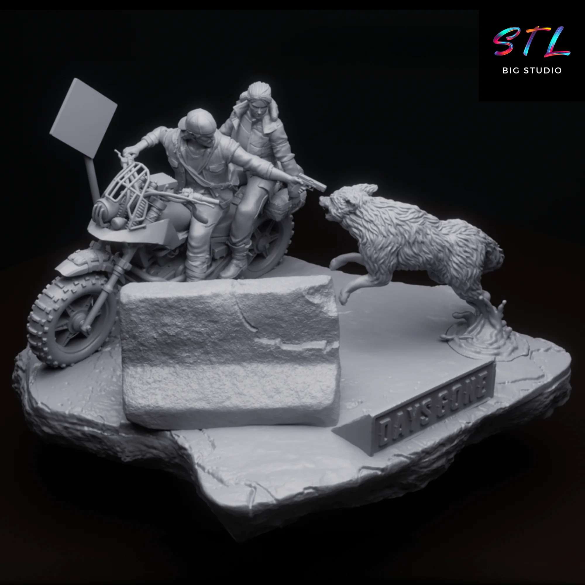 Days Gone Diorama STL | 3D Printable Figure | Video Games Model