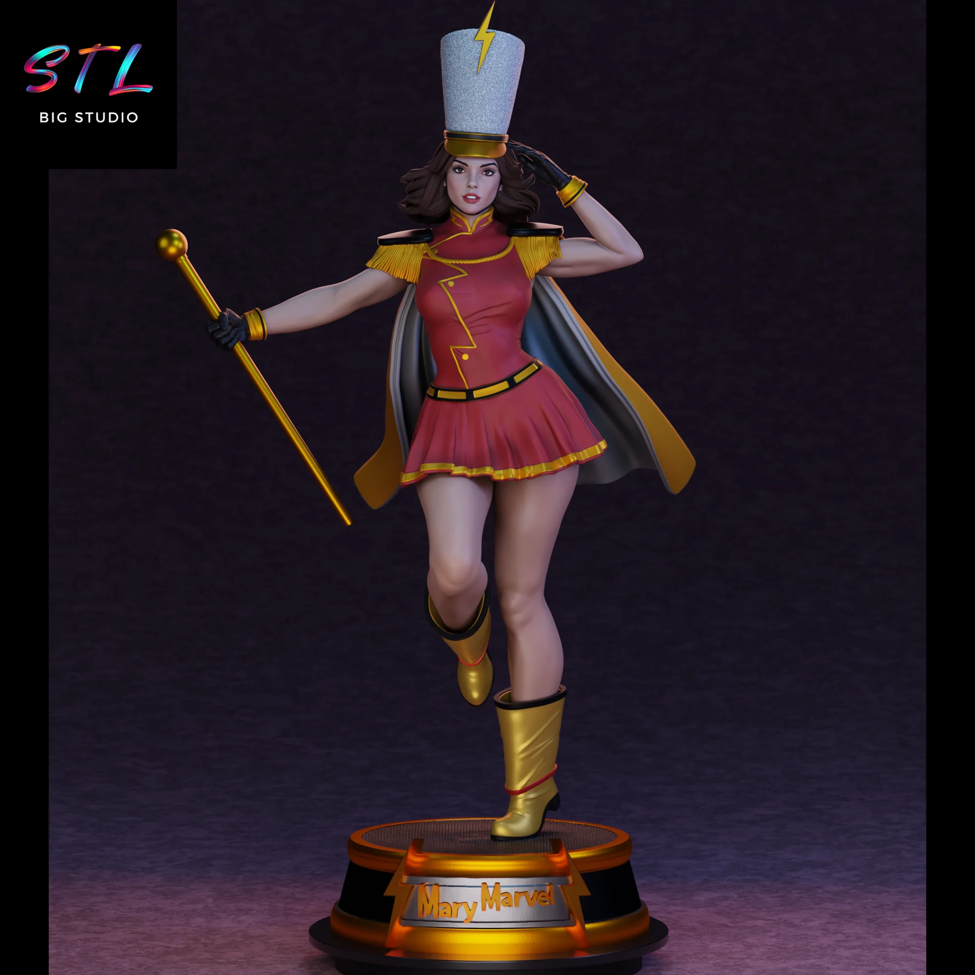 Mary Marvel STL | Shazam | DC Comics 3D Printable Model Model