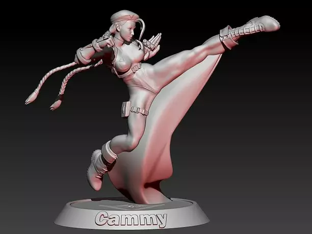 Street Fighter Cammy 3D STL Model