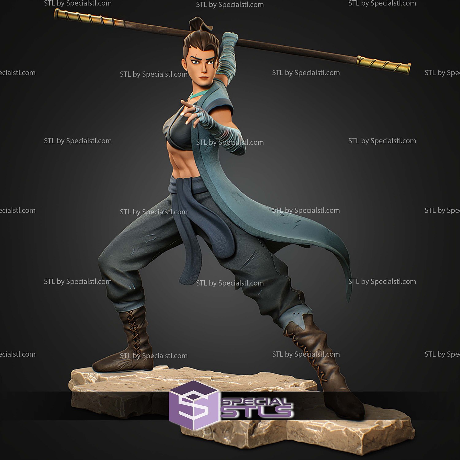 Beauregard Lionett The Mighty Nein 229mm STL Files 3D Model — view 2