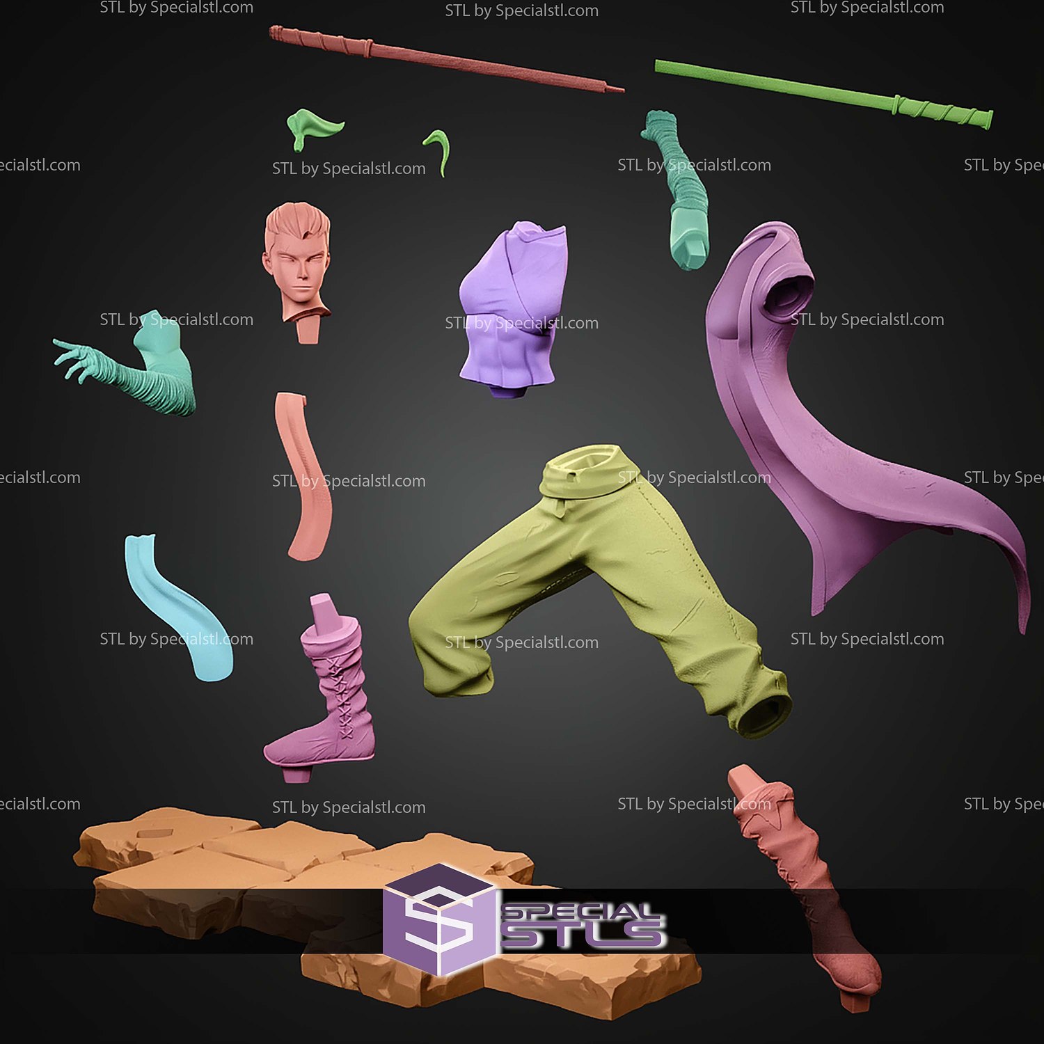 Beauregard Lionett The Mighty Nein 229mm STL Files 3D Model — view 5