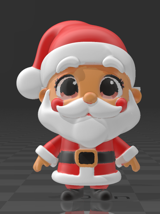 Jolly Santa Claus 3D Model - Designed by Doreme OBJ Model