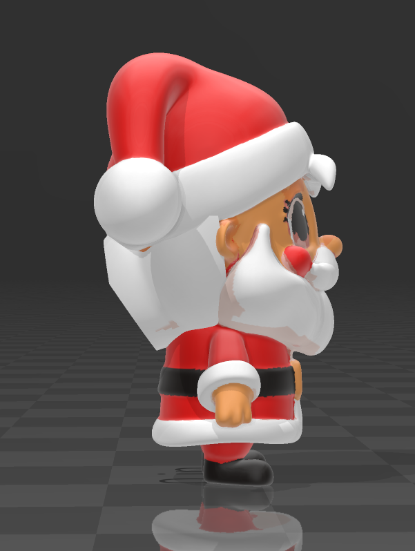 Jolly Santa Claus 3D Model - Designed by Doreme OBJ Model — view 2