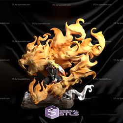Rengoku Fire Dragon 3D Model Sculpture STL Model