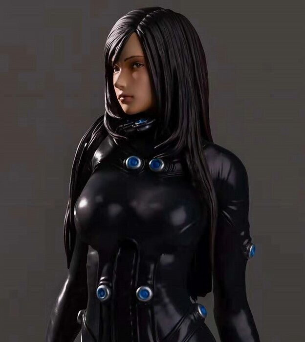 Gantz 3D Model statue of woman holding sword OBJ Model — view 4