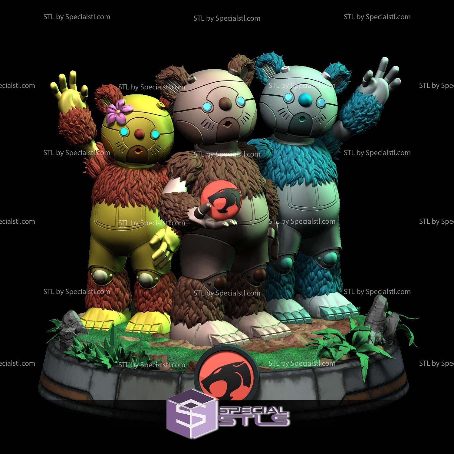 Berbils Family Thundercats STL Files 3D Model — view 2