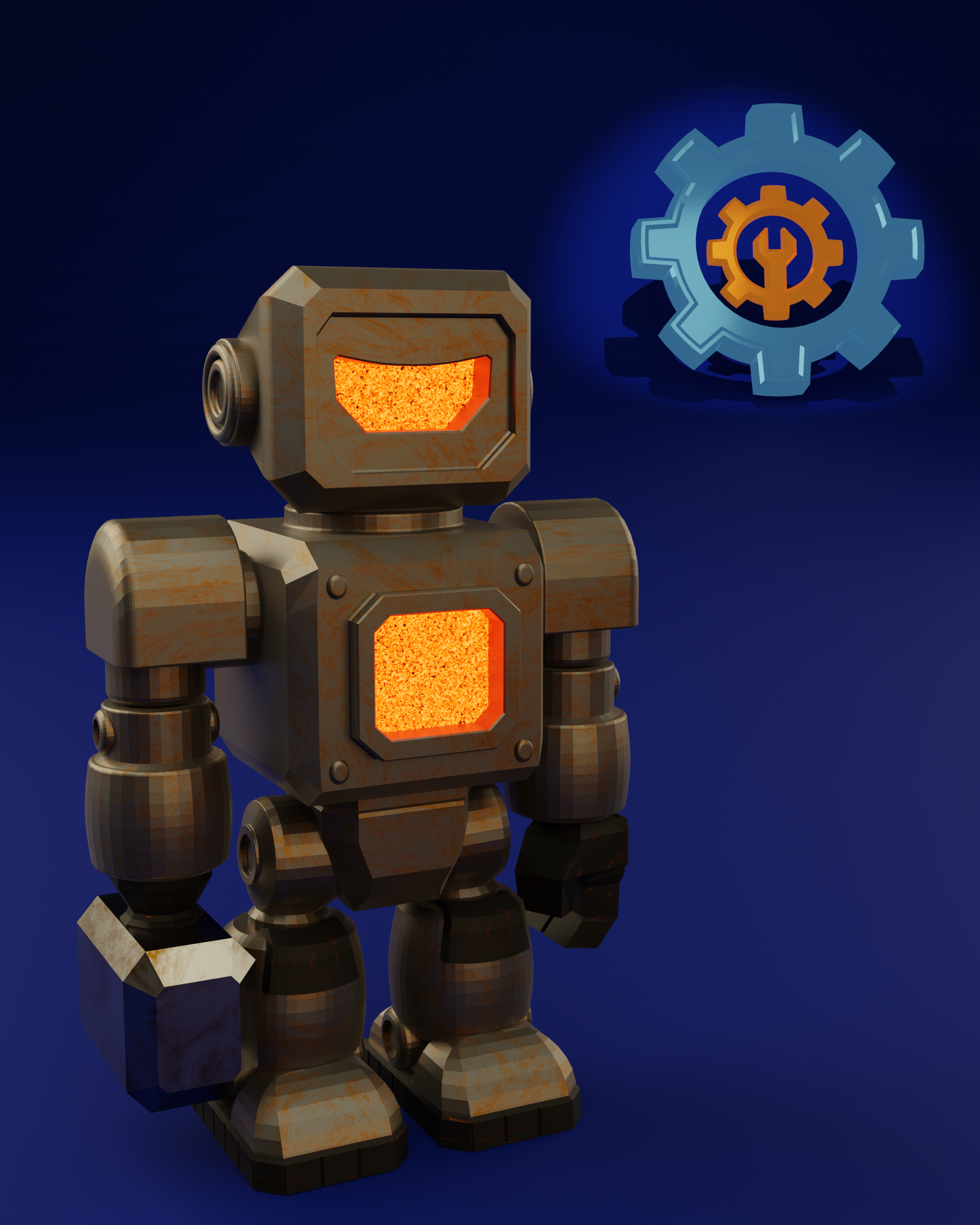 ModBot: Forge - Smelting Extraordinaire | Modular, Magnet Ready, Premium STL 3D Model
