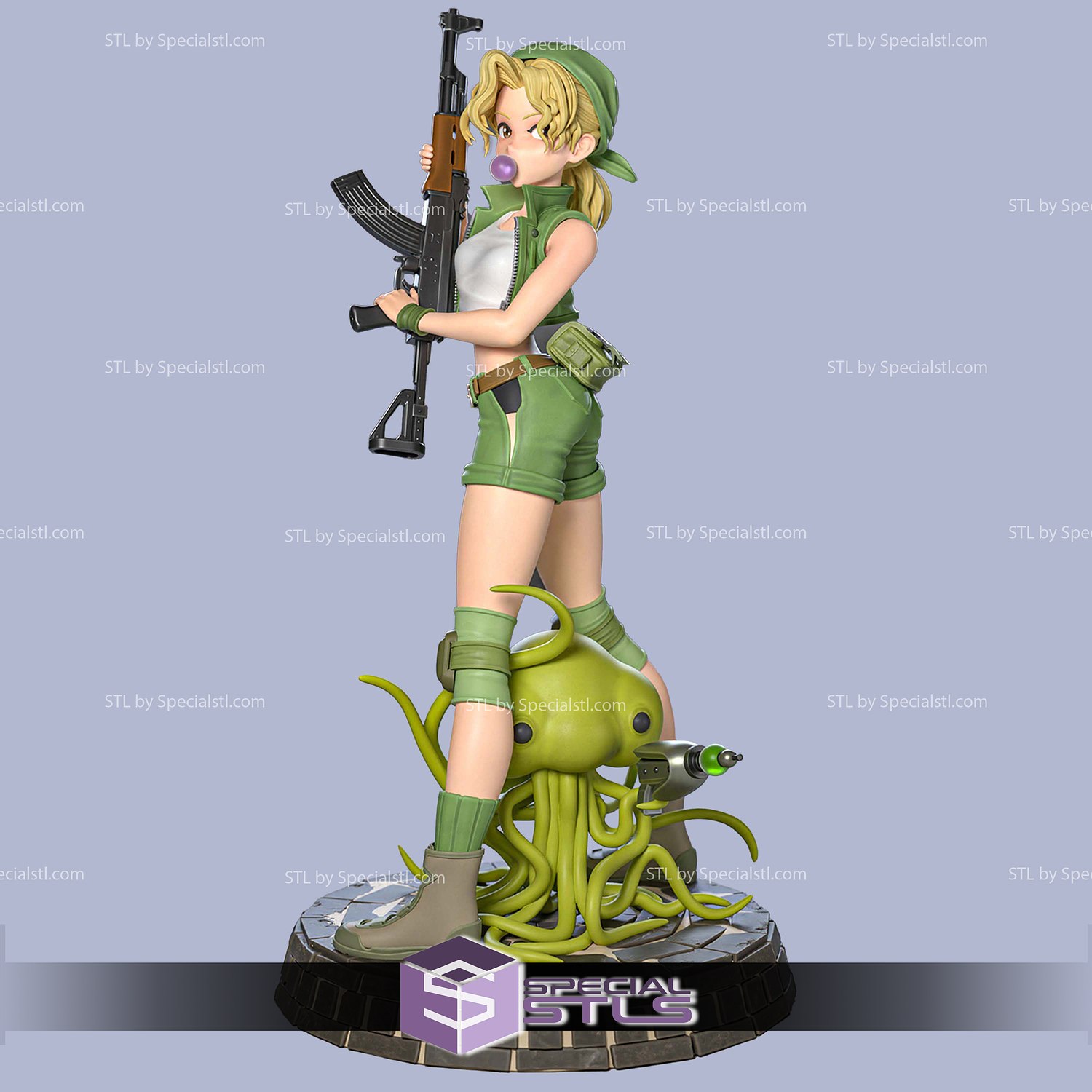 Eri Kasamoto Metal Slug 3D Printer Files STL Model — view 2