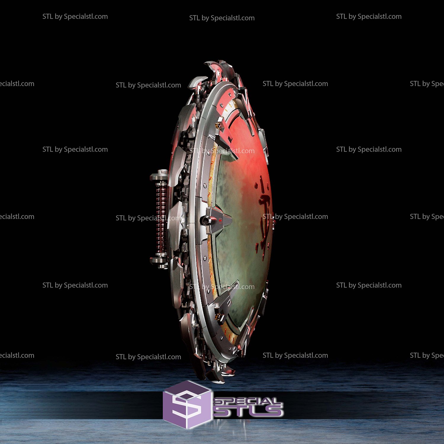 Cosplay STL Files Doom Dark Ages Shield V2 3D Model — view 2