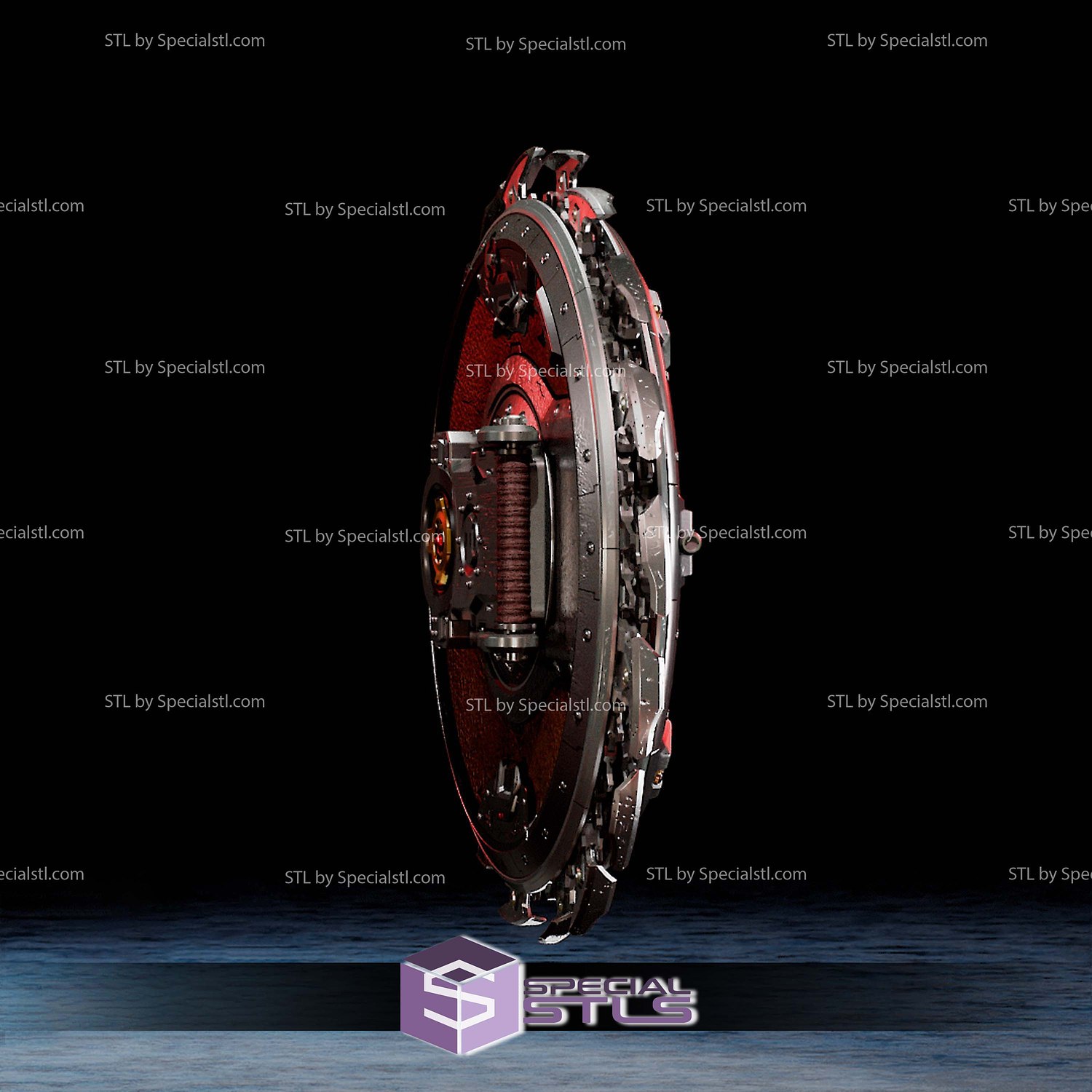 Cosplay STL Files Doom Dark Ages Shield V2 3D Model — view 5