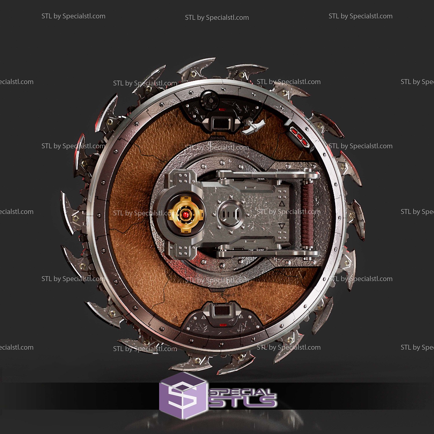 Cosplay STL Files Doom Dark Ages Shield V2 3D Model — view 6