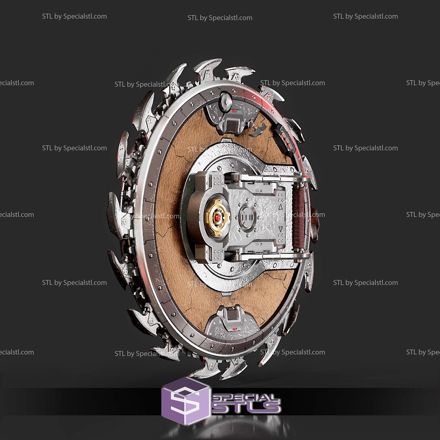 Cosplay STL Files Doom Dark Ages Shield V2 3D Model — view 7