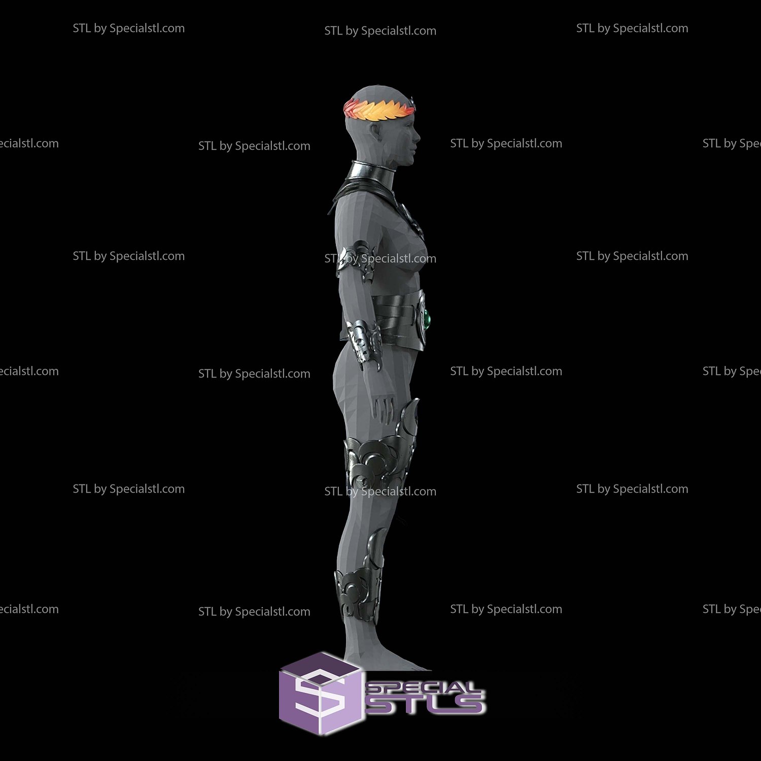 Cosplay STL Files Hades 2 Melinoe Armor 3D Model — view 4