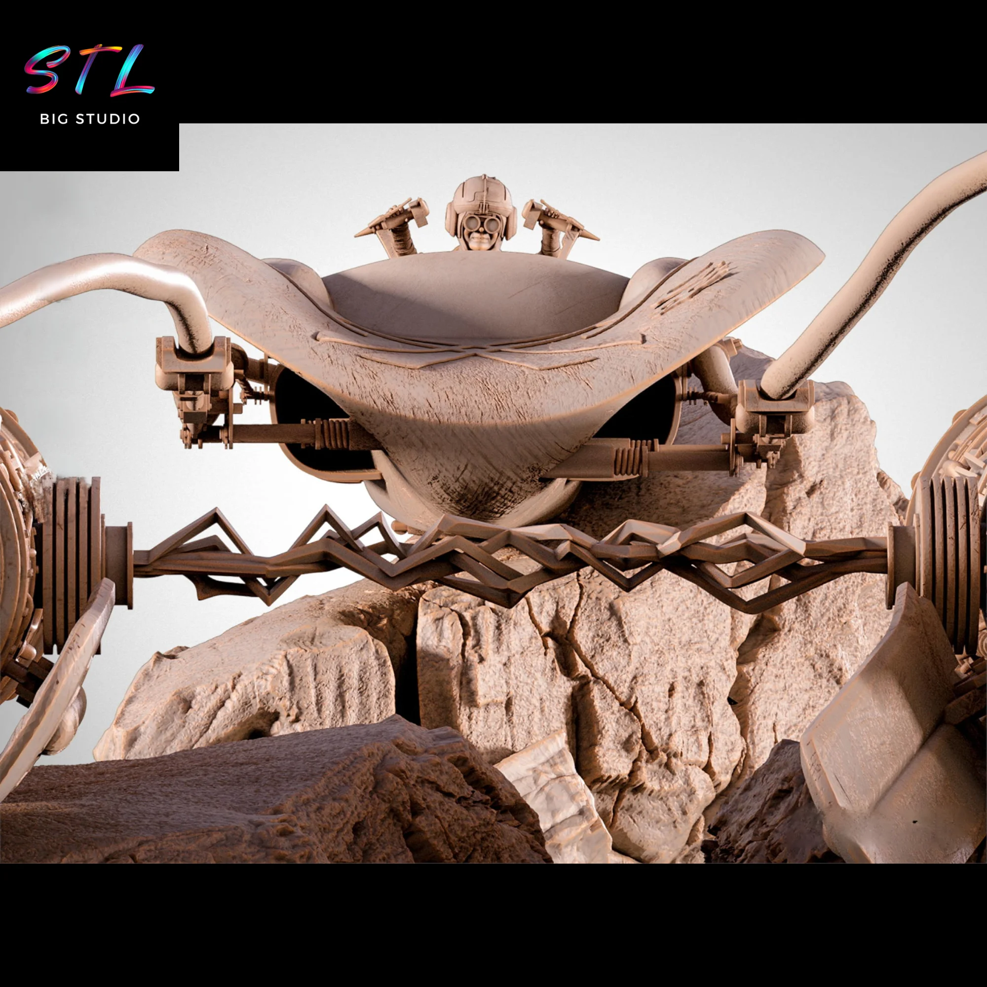 Anakin Skywalker Podracer STL | Star Wars | 3D Printable Figure Model — view 5