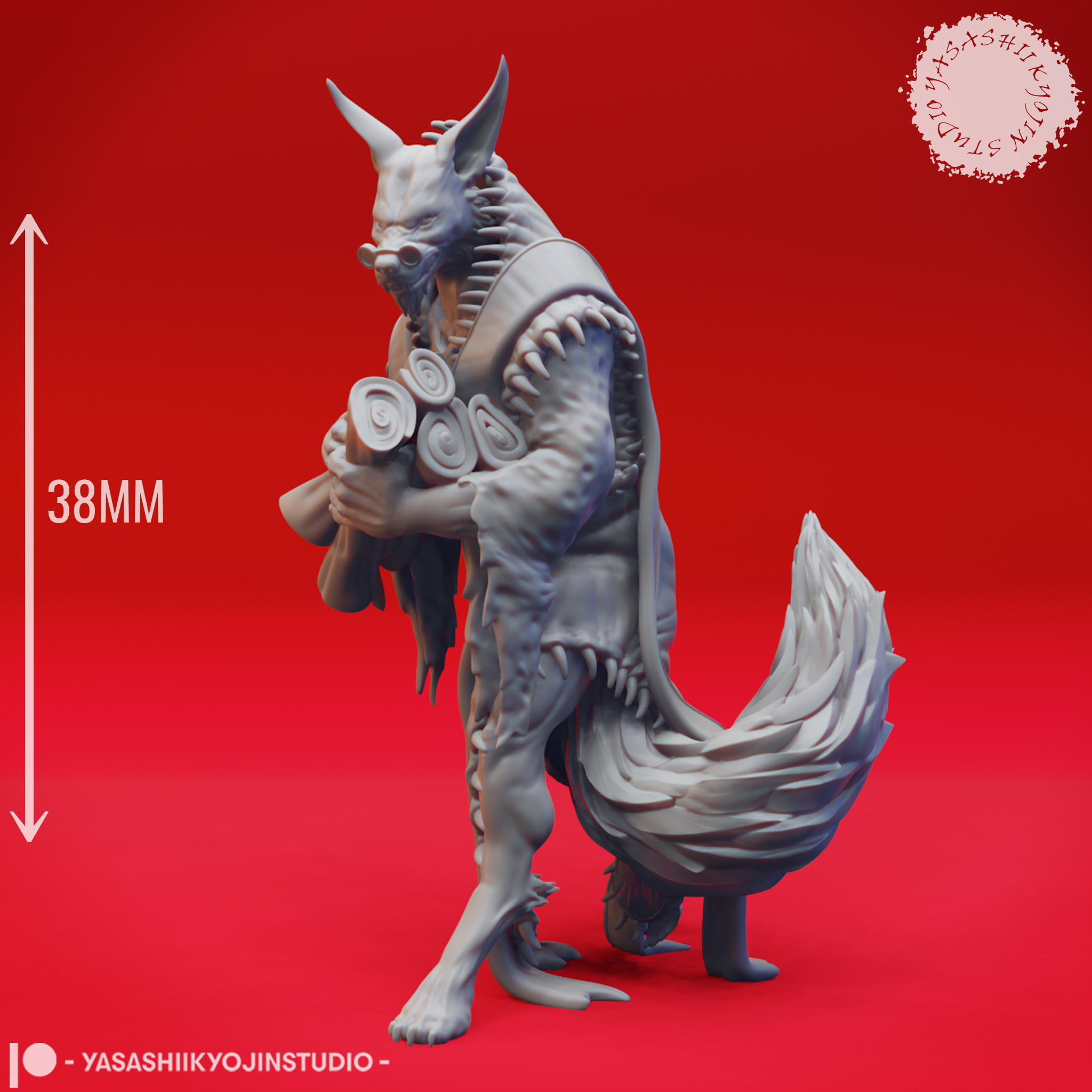 Arcanaloth Record Keeper - Tabletop Miniature (Pre-Supported) 3D STL Model