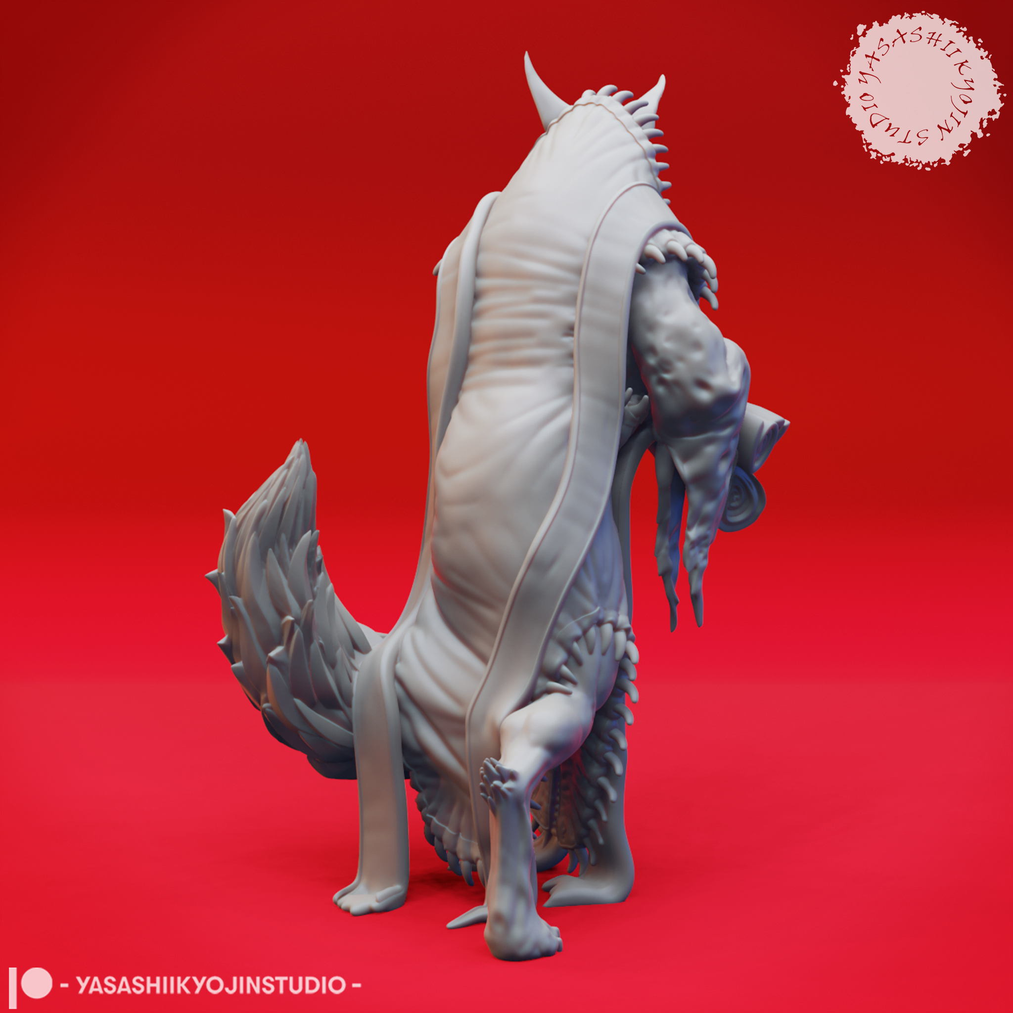 Arcanaloth Record Keeper - Tabletop Miniature (Pre-Supported) 3D STL Model — view 4