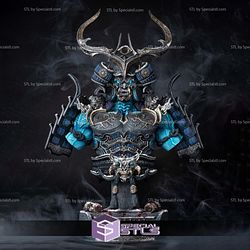 Tenjin Samurai Bust 3D Printer Files STL Model