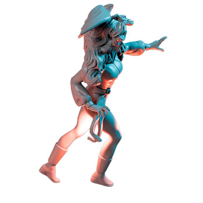 Phase Kitten II - Scale Tabletop Model 3D STL Model — view 4