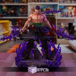 Zoro 2 Hand 3 Sword 3D Printer Files STL Model