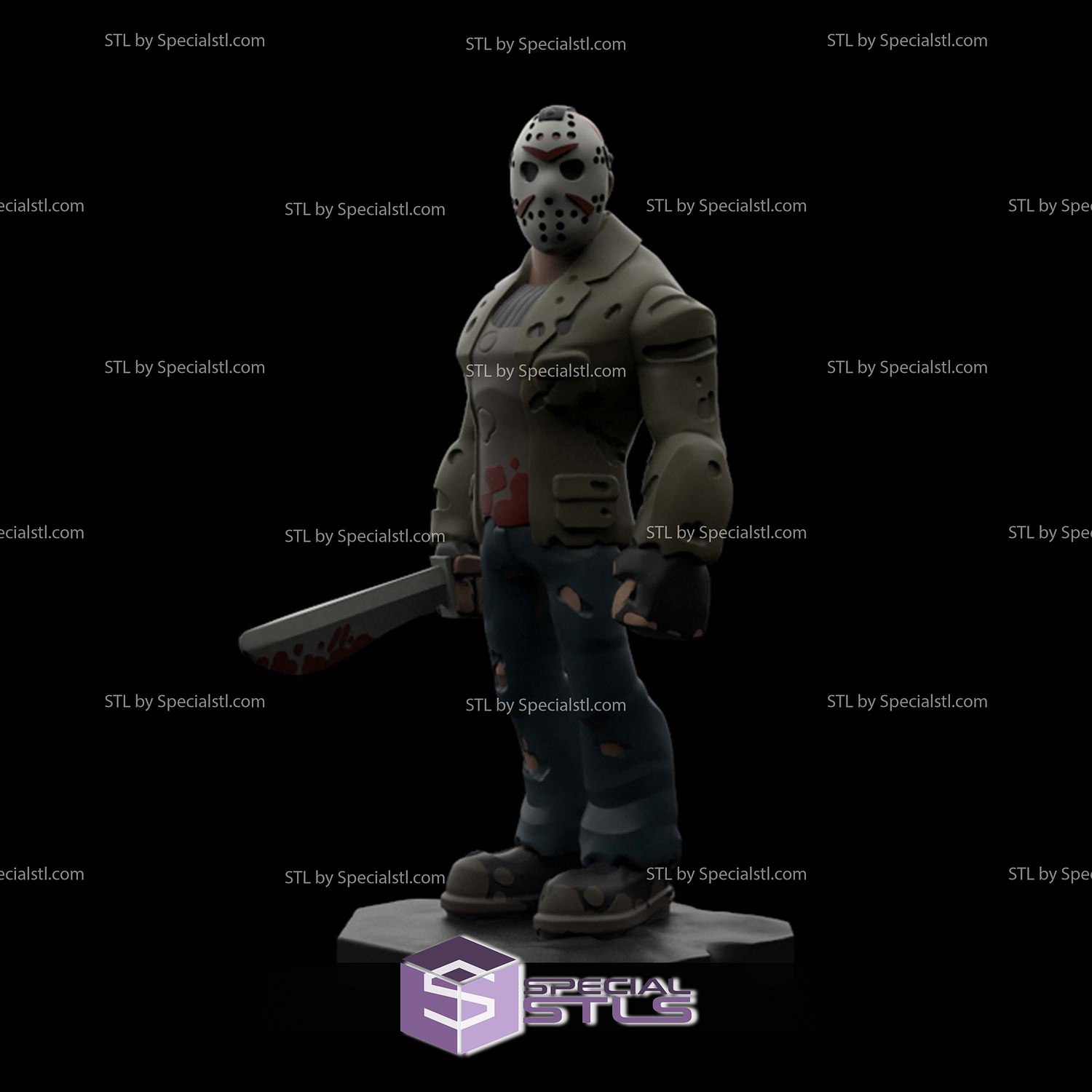 Disney Infinity Style STL Collection - Jason Voorhees 3D Model — view 3