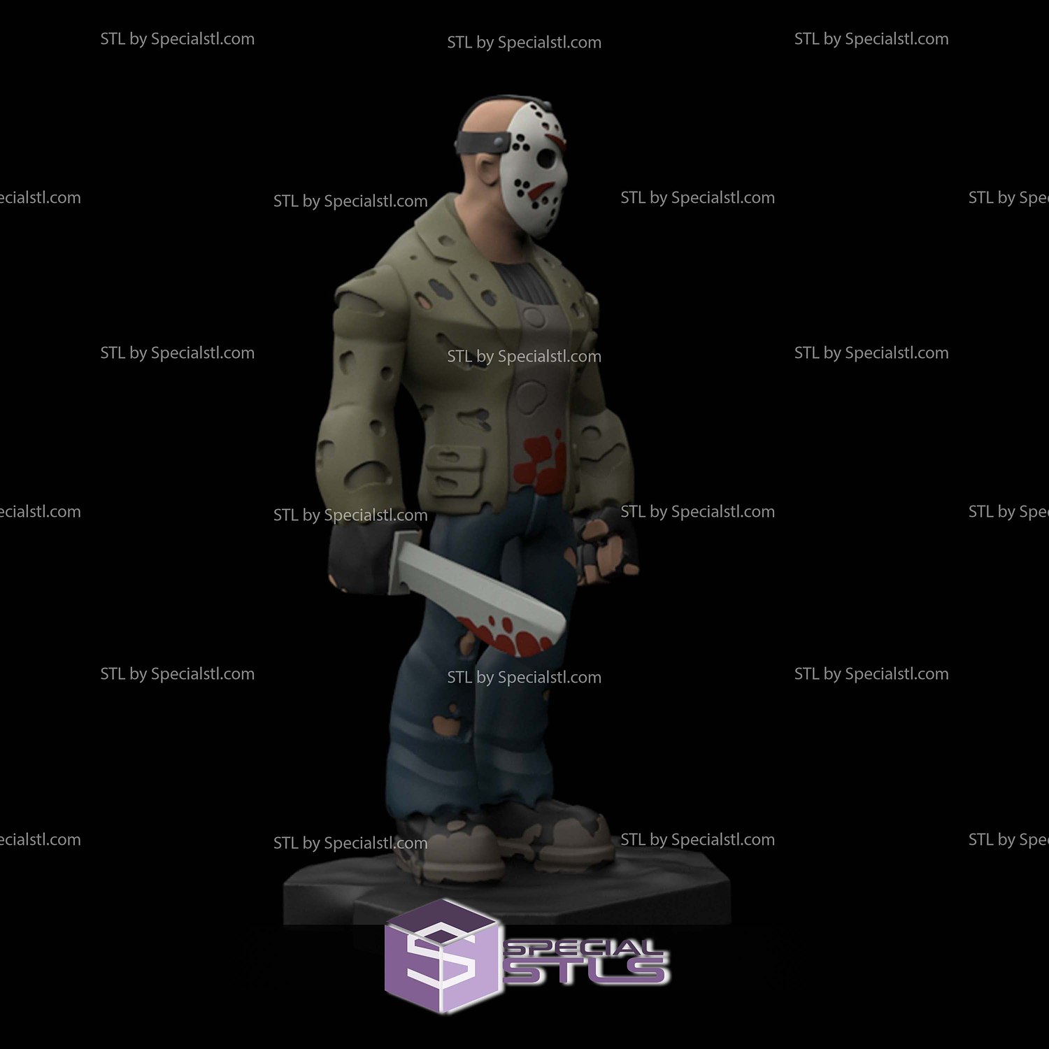 Disney Infinity Style STL Collection - Jason Voorhees 3D Model — view 4