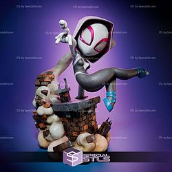 Spider Gwen Spider Verse Chibi 3D Printer Files STL Model