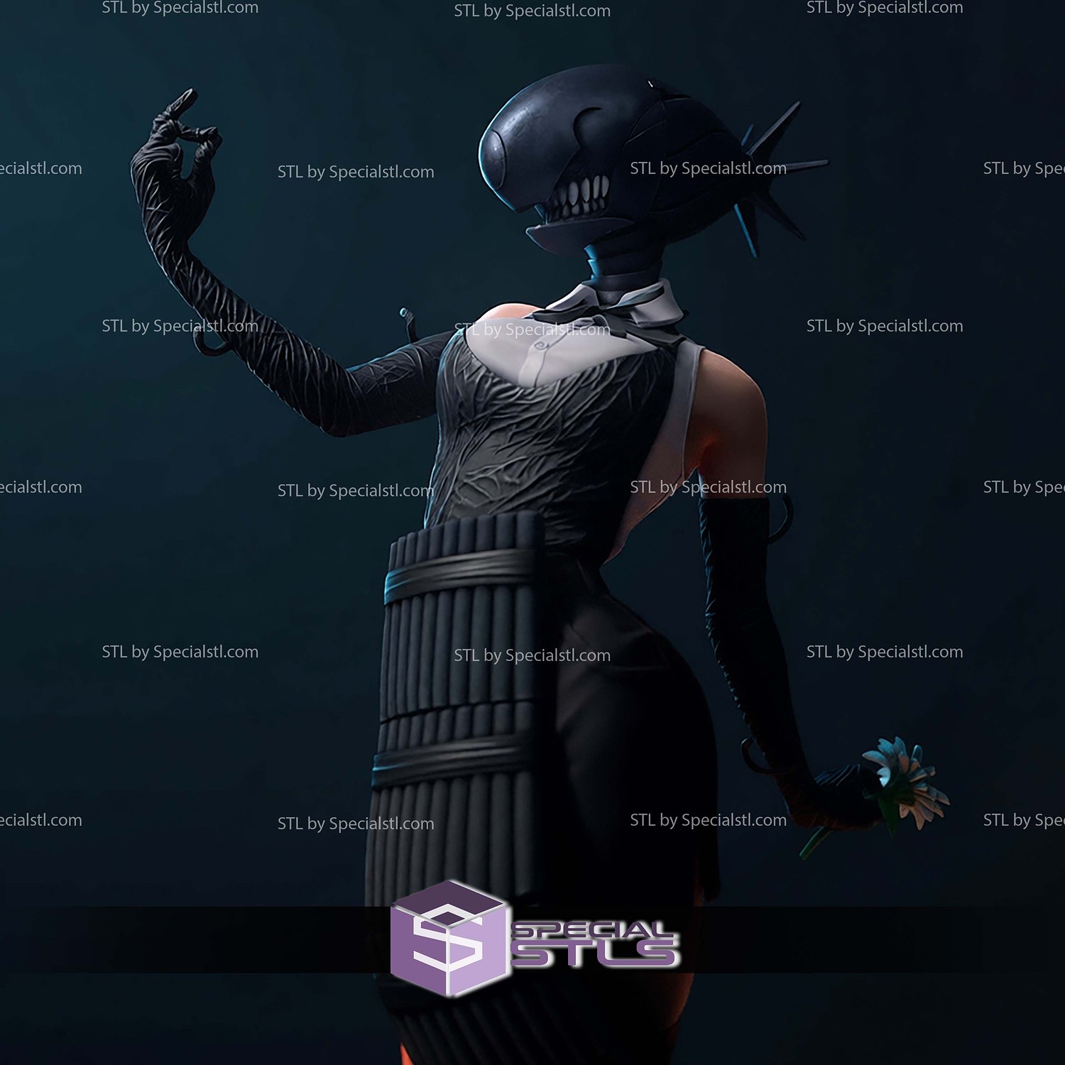 Reze SFW Suit STL Files 3D Model — view 3