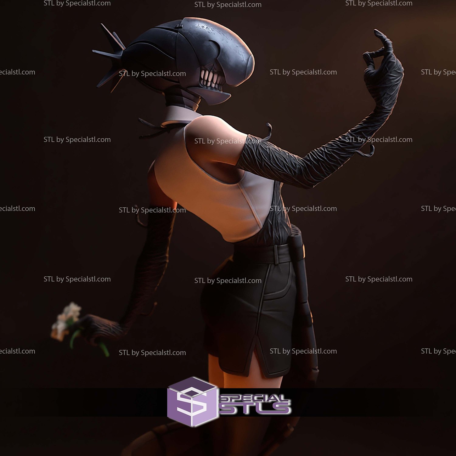 Reze SFW Suit STL Files 3D Model — view 4