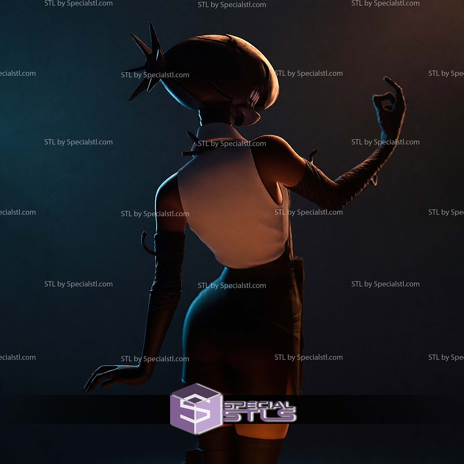 Reze SFW Suit STL Files 3D Model — view 6