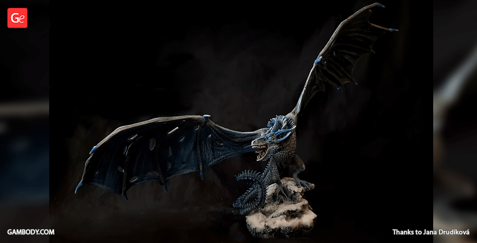 Viserion Ice Dragon 3D Printer Files | Assembly STL Model