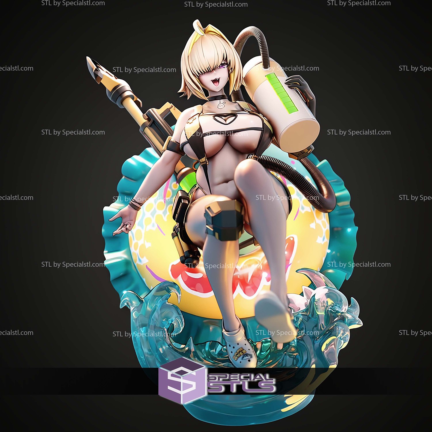 Electric Shock Elegg Nikke 1 7 STL Files 3D Model — view 2