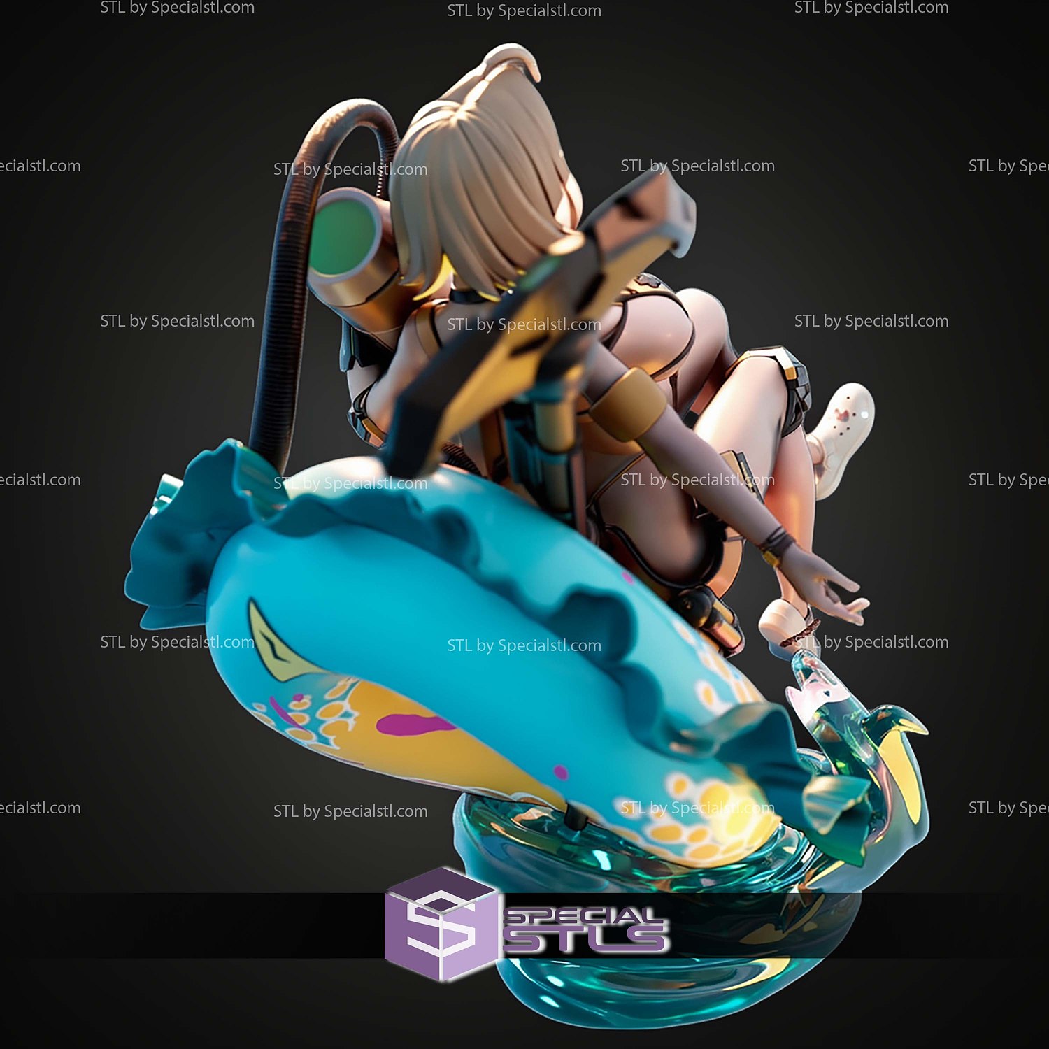Electric Shock Elegg Nikke 1 7 STL Files 3D Model — view 4