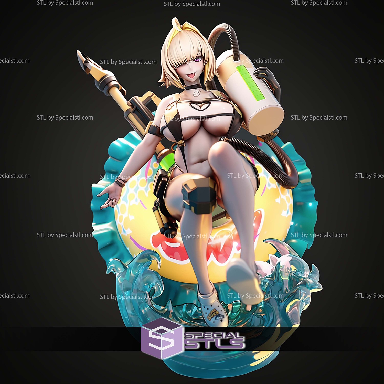 Electric Shock Elegg Nikke 1 7 STL Files 3D Model — view 5