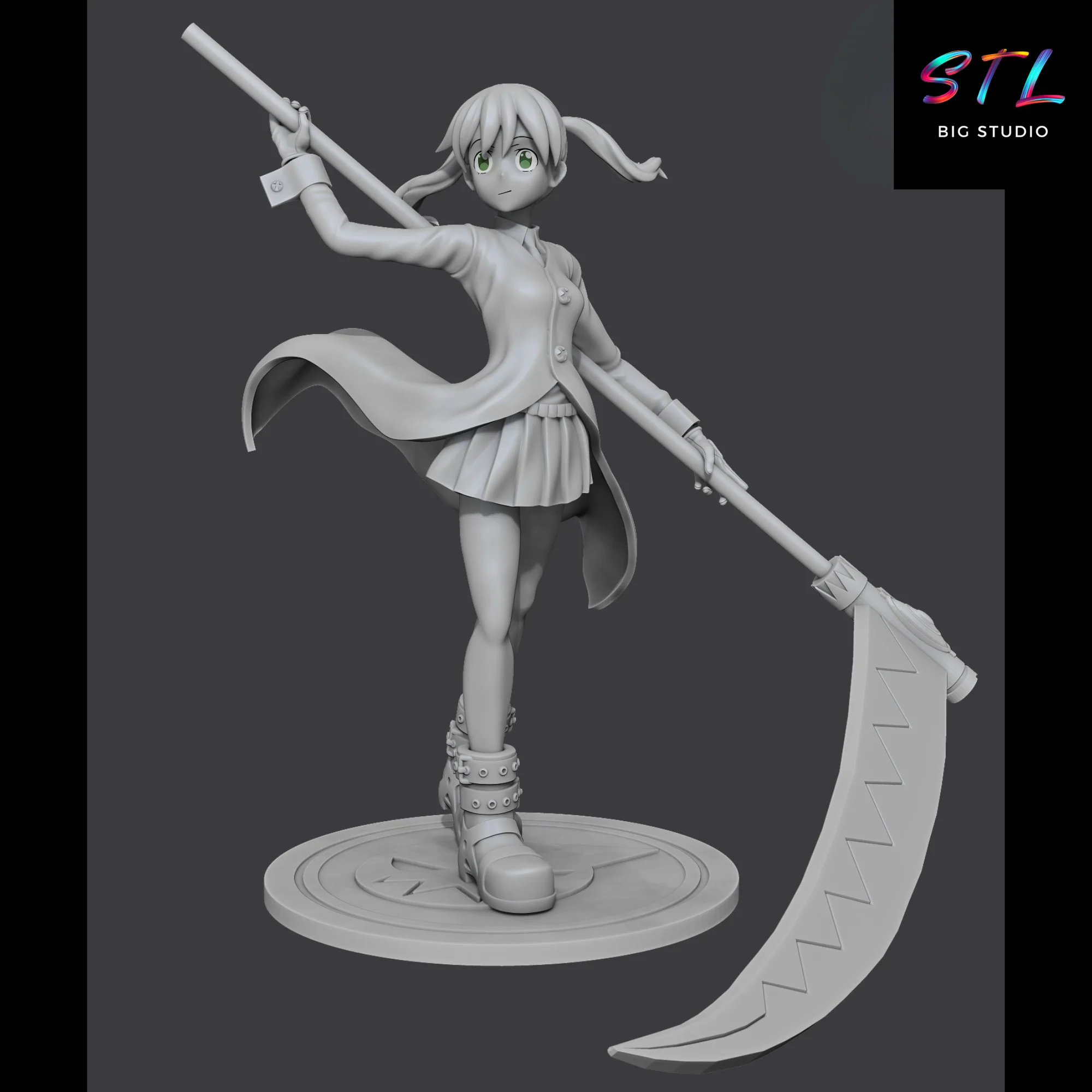 Maka Albarn STL | Soul Eater | 3D Printable Figure Model — view 2