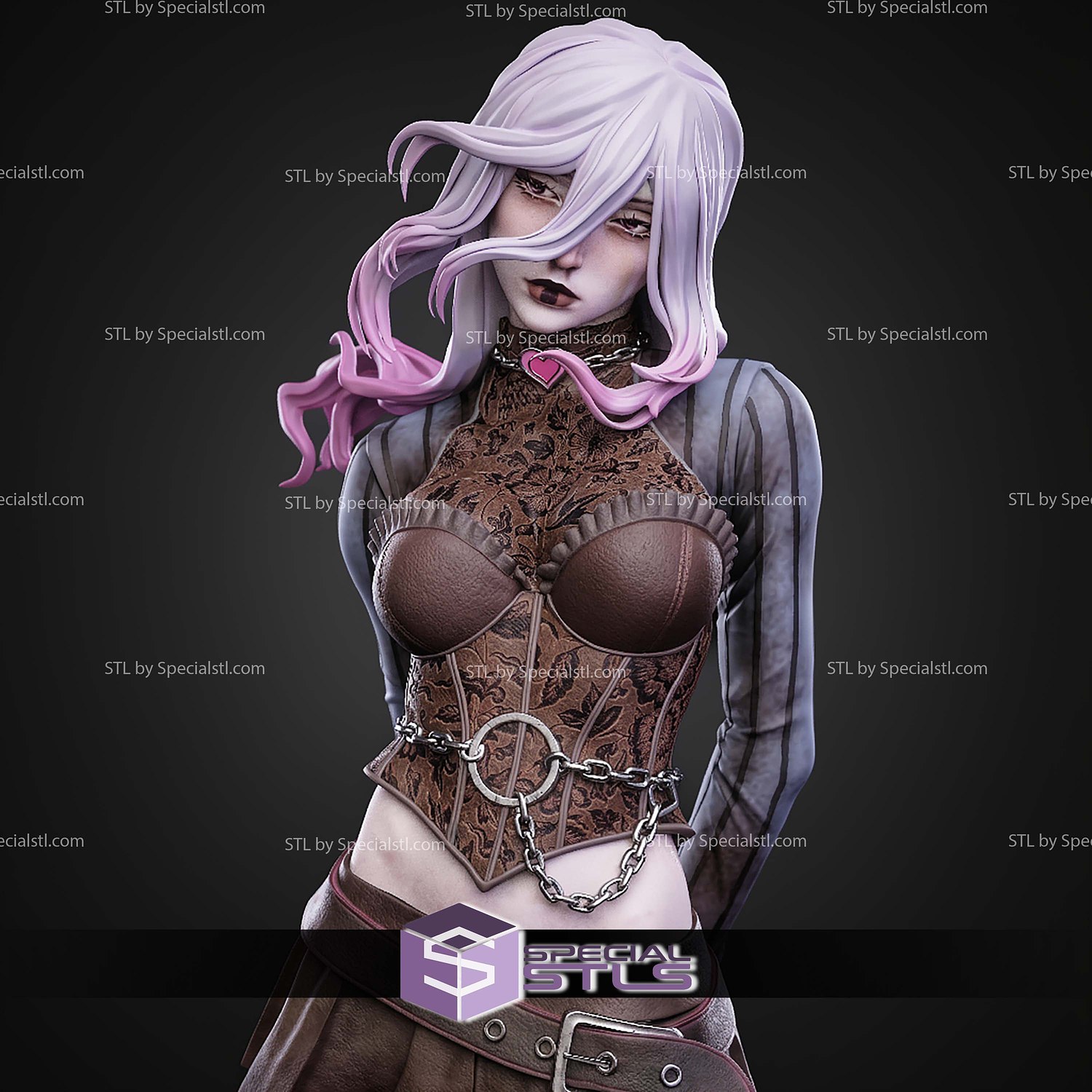 Sable Ward Dead By Daylight 289mm STL Files 3D Model — view 4