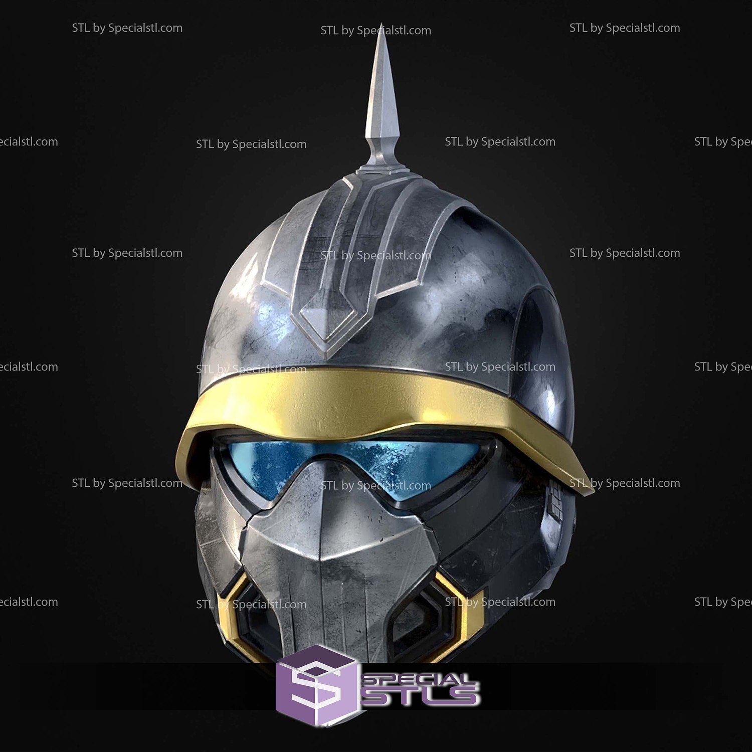 Cosplay STL Files Helldivers 2 Honorary Guard Helmet 3D Model — view 4