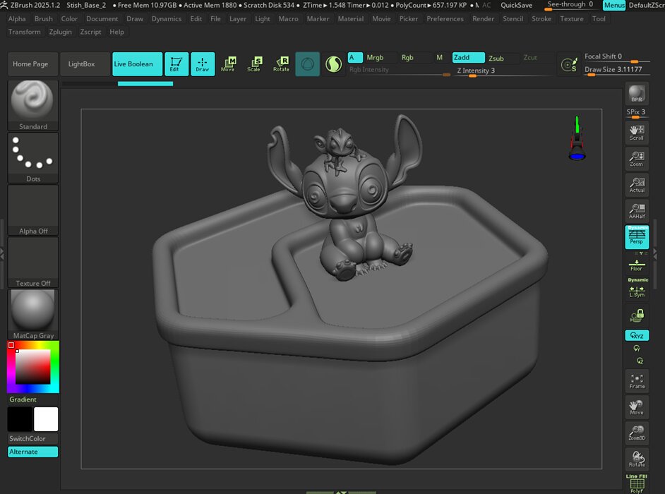 Cute alien storage box     Organizer with lid    3D printable STL Model — view 8