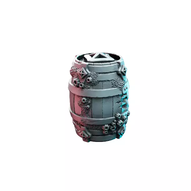 Barrel Barnacle VI - Detailed Tabletop Figurine 3D STL Model
