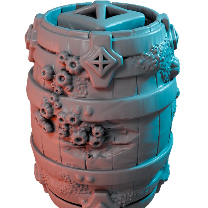 Barrel Barnacle VI - Detailed Tabletop Figurine 3D STL Model — view 2