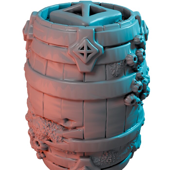 Barrel Barnacle VI - Detailed Tabletop Figurine 3D STL Model — view 4
